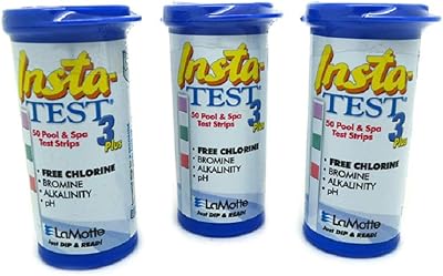 LaMotte 3-Way Insta Test Strips for Pool & Spa - 50 Tests Each