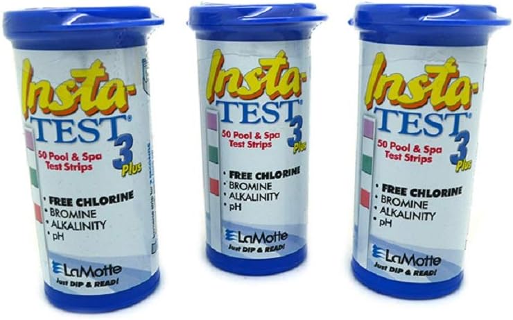 LaMotte 3-Way Insta Test Strips for Pool & Spa - 50 Tests Each
