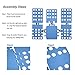 Yofit Clothes Folder Board T-shirt Folding Board Adjustable Laundry Folder Blue
