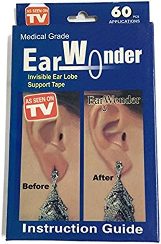 Ear Lobe Support Solution, Invisible Ear-Lobe Patch, 60 Patches - SharamS