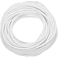 uxcell Silicone Foam Seal Strip, 3mm(0.12") Dia 8 Meters(26.25 Ft) Long Sponge Rubber Weather Seal Strip Round Rubber Cord Solid for Machinery and Industries, White