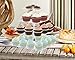Utenlid Acrylic 4-Tier Square Stacked Party Cupcake Stand with Stable Screw-On Pillars - Tiered Cupcake Stand/Cupcake Tower
