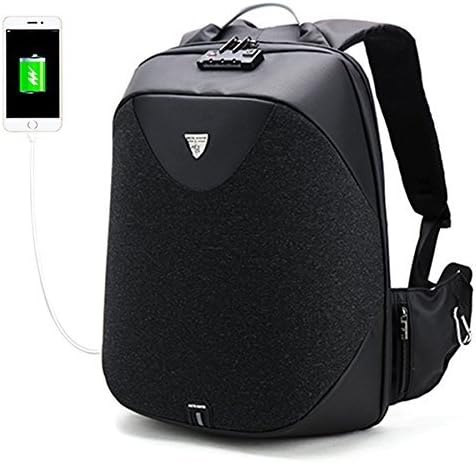 Business Laptop Backpack, Anti-theft Charging Security Backpack with USB Charge Casual Rucksack Water-resistent Daypack with Anti-theft Zippers, Perfect for School, Travel, Business Fits 16" Laptop