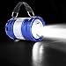 CaseTop Outdoor Camping Lamp, Portable Outdoor Rechargeable Solar LED Camping Light Lantern Handheld Flashlights with USB Charger, Perfect Hiking Fishing Emergency Lights - Blue