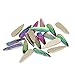 Nizi Jewelry For 3D Nails Art Deacrations 3x10mm 50pcs Long Water Drop Strass Glass Non Hotfix Crystal Rhinestones Many Colors to Choose (Rainbow)
