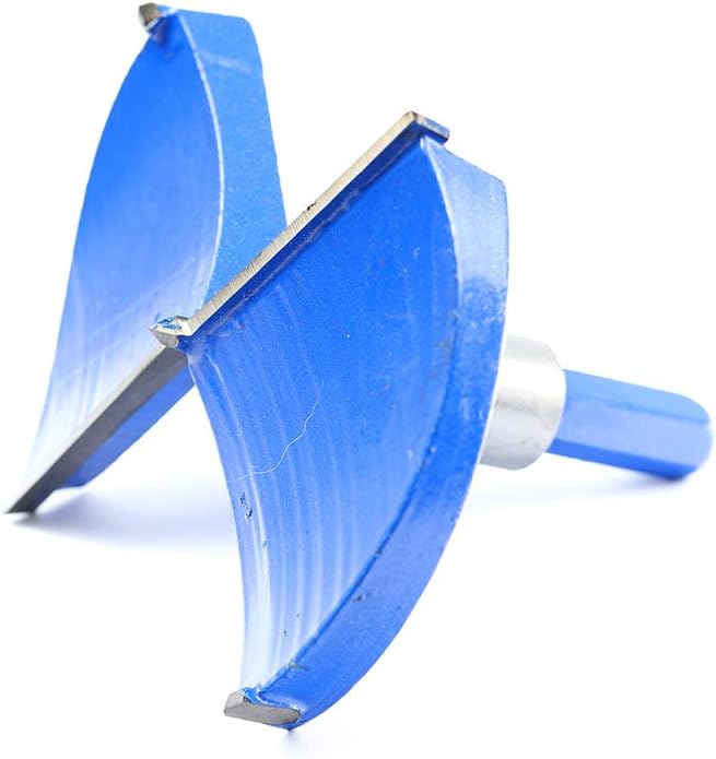 3-15/16 Inch 100mm Forstner Drill Bit Woodworking Hole Saw Wood Cutter,Professional Alloy Steel Wood Drilling Woodworking Hole Boring Bit Power Rotary Cutting Tool (Blue)