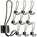Ambipolar Heavy Duty Rustic Metal Decorative Entryway Vintage Coat Hook/Hat Hook - Wall Mounted (Screws Included), Wall Hook,Perfect Coat and Backpack Bronze Hanger, 10 Pack (Rustic Bronze).