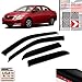 VITO 4pcs Side Window Deflectors Original Window Visors Compatible for 2009 2010 2011 2012 2013 Toyota Corolla 4 Door Vent Visor Sun/Rain Guard