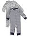 Carter's Baby Boys' 2-pack Jumpsuit Set (9 Months, Navy/Grey)