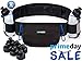 Running Belt - Hydration Belt - Water Belt with 2 BPA Free 9 OZ Bottles - Fuel Belt Fits All Smartphones - Reflective Waterproof Running Gear - Men or Women Runners Belt - Waist Pouch - Fanny Pack