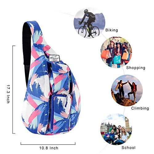 KAMO Sling Backpack - Rope Bag Crossbody Backpack Travel Multipurpose Daypacks for Men Women Lady Girl Teens - Thumbnail 2