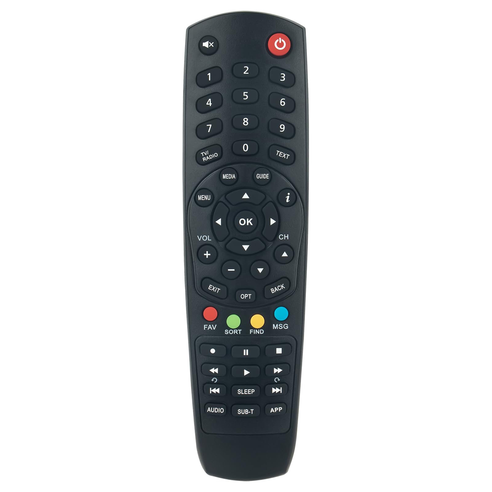 VINABTY New Remote Control Replacement fit for ALIEN SAT-Receiver Digi TV HD Rümanien (Romania) Remote Controller