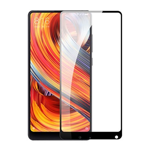 Plus Edge to Edge Full Coverage Tempered Glass for Xiaomi Mi Mix 2 (Black)