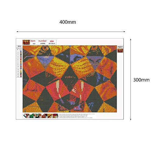 5D Diamond Painting Mosaic Making DIY Full Drill Diamond Painting Abstract Tiger Cross Stitch Mosaic Craft