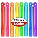 32-Piece 8 Colors Mini Bubble Wands Assortment Party Favors Toys for Kids Child, Christmas Celebration,Thanksgiving New Year, Themed Birthday,Wedding, Bath Time,Summer Outdoor Gifts for Girls Boys
