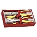 Teng Tools 4 Piece 1000 Volt Insulated Plier Set (Combination, Long Nose, Stripper, Cutter) - TTV440