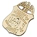 Mini Us FBI Badge Clip Credit Card Holder Department of Justice Badge Clip Gold