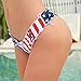 Soojun Women's New American Flag Booty Short Cheeky Denim Thong Shorts, US 8-10