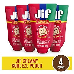 Jif Squeeze Creamy Peanut Butter, 13 Ounces
