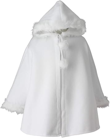 Boutique Magique Cape Enfant Blanche 6 14 Ans Avec Capuche Communion Mariage Bapteme Blanc Taille Unique Amazon Fr Vetements Et Accessoires