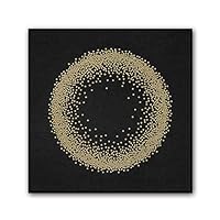 Framed Canvas Wall Art Abstract Circle Canvas Prints Home Artwork Decoration for Living Room,Bedroom - 16x16 inches