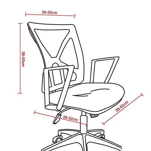 Jannyshop Slipcovers Cloth Chair Pads Removable Office Desk Cover Stretch Cushion Resilient Fabric Flowers