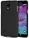 Galaxy Note 4 Case with Screen Protector [Slim Fit] Mercury Soft Feeling Jelly [Flexible] Rubber TPU Case [Lightweight] Protective Cover for Samsung Galaxy Note 4 (Black) NT4-SFJEL/SP-BLK