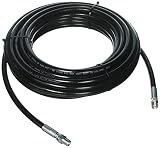 Sewer Jetter Hose 4400 PSI 1/4" NPT x 50' Black Thermoplastic Weather Resistant