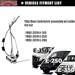 Door latch assembly w/cable&rod compatible for Ford