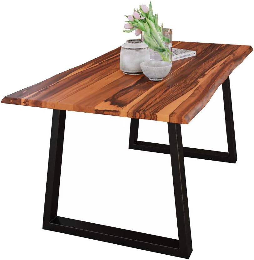 SAM Esszimmertisch 120 x 80 cm Vienna, Baumkantentisch cognacfarben