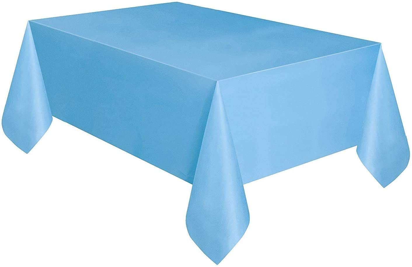 Plastic Tablecover 54"X108"-Powder Blue