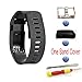 Compatible Fitbit Charge HR Band,Budesi Replacement Accessories Wristband Compatible for Fitbit Charge HR Wireless Activity Fitness Tracker Black-Large