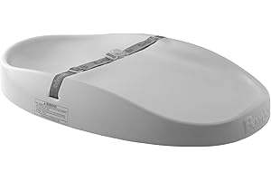 Bumbo Changing Pad, Easy to Clean, Lightweight, Waterproof Foam, Soft and Comfortable, includes Safety Strap, Cool Grey