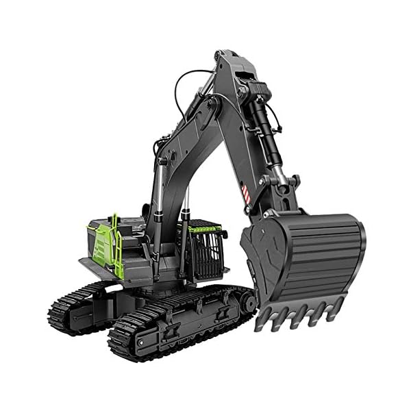 ZJM 1.14 RC Alloy Bagger, 4 in 1 22 Kanal Große RC Raupenbagger Bulldozer Simulation Technik Fahrzeugmodell Spielzeug…