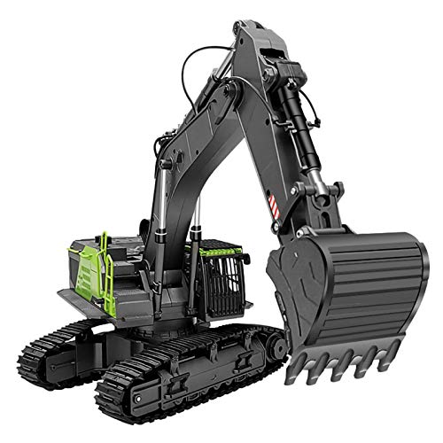 ZJM 1.14 RC Alloy Bagger, 4 in 1 22 Kanal Große RC Raupenbagger Bulldozer Simulation Technik Fahrzeugmodell Spielzeug…