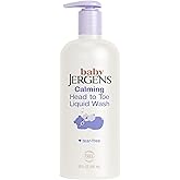 Jergens Baby Calming Head-to-Toe Liquid Baby Wash &amp; Shampoo, 20 Fl Oz | Tear-Free Formula, Shea &amp; Lavender Oils, Dermatologist Tested, Gentle For Delicate Skin &amp; Hair