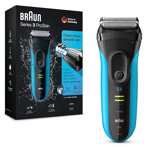 Braun Series 3 ProSkin Elektrorasierer mit Präzisionstrimmer, Rasierer Herren Elektrisch, elektrischer Rasierer, Wet&Dry, rasierapparat, trockenrasier