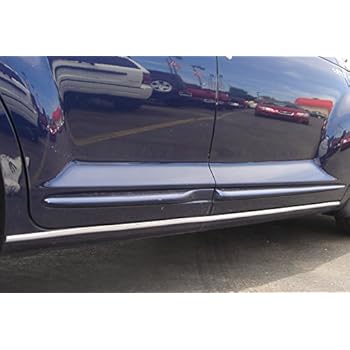 TRUE LINE Automotive 2 Piece Chrome Rocker Trim Molding Kit