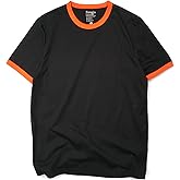 Zengjo Men's Ringer Tee Crewneck Athletic T Shirts Short Sleeve Sport Shirt for Men