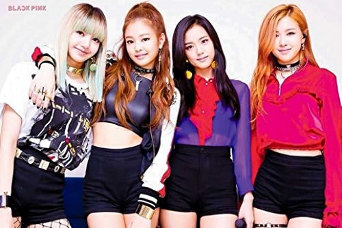 O-66142 Black Pink - Blackpink - Korean Girl Group Pop - Music Wall Decoration Poster#3 Size 24"x35"inch. Rare New - Image Print Photo