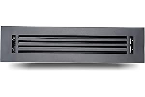 Caststo- 2"x14" (Duct Opening) Walkable, Cast Aluminum, All Metal Heavy Duty, Floor Vent Register with Air Control Feature | 