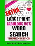 Extra Large Print Word Search Fabulous 50's Edition by Mike Edwards