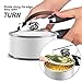 Can Opener Manual Smooth Edge - Heavy Duty Stainless Steel Black Easy Use For Seniors and Arthritis By Topeer