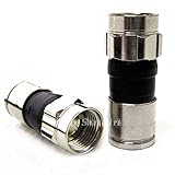  PPC SignalTight EX6XLPLUS Coaxial Fittings, 50 Count