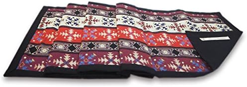Tamarind Bay 64 Inch Luxury Table Runner with Black Border and Back (Mergoum)