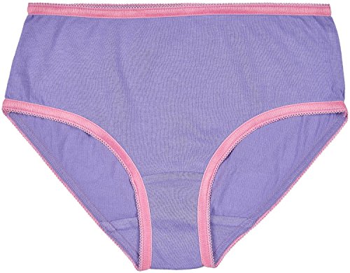 Trimfit Girls 100% Cotton Colorful Briefs Panties (Pack of 10), Multi Print, Large (8-10)