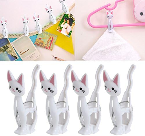 8 Pcs Plastic Cat Spring Hanging Laundry Clothes Defying Gravity And Drying The Perfect Use For Clothes, Bedspread, Socks, Racks Etc
