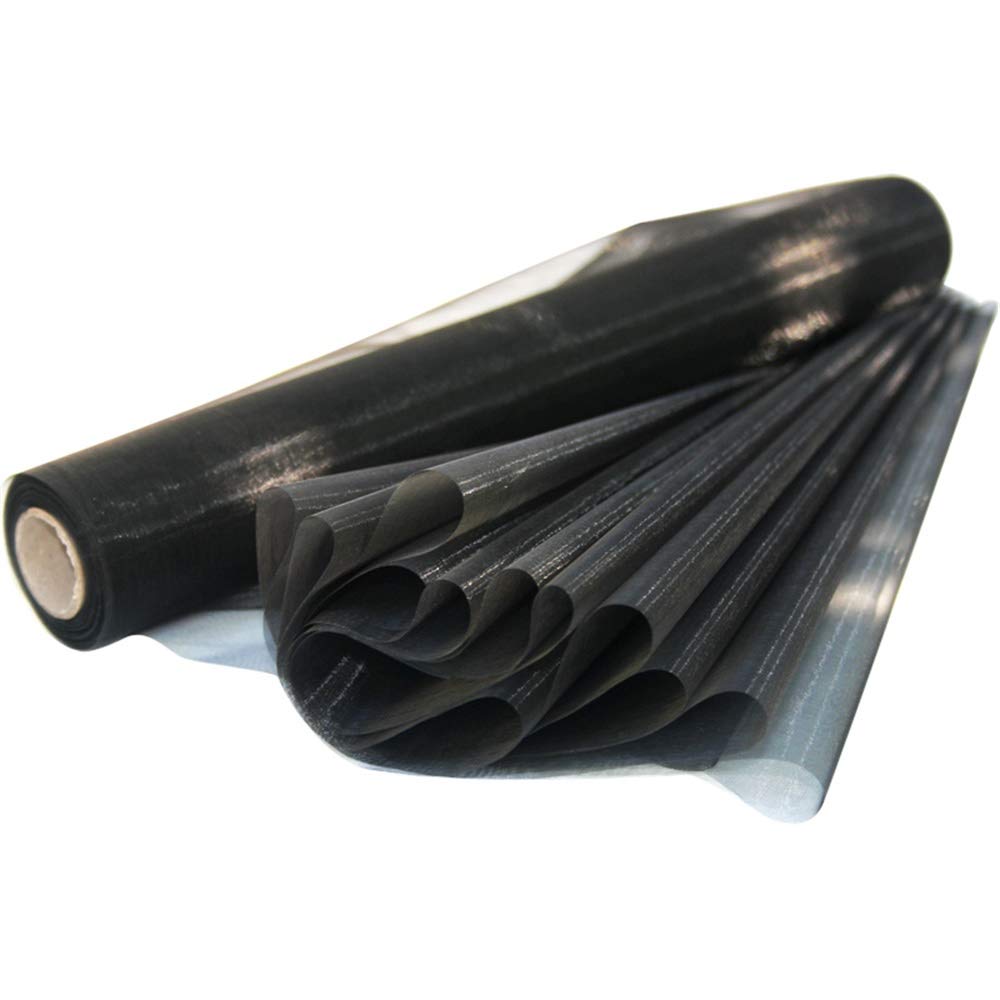 Time to Sparkle 2PCS 26M x 29cm Sheer Organza Roll Sash Fabric Table Runner Sashes Chair Cover Bows Swags Wedding Party (Black)