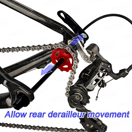 SABLUE FLOAT ON AXLE Bike Chain Keeper Holder Dummy Sleeping Hub Tool Bicycle Cleaning Transporting (SILVER)