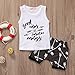 Albee Yang Baby Boy Short Sleeve Arrow Tops Pants Outfit Suit Set (6-12 Month, White)